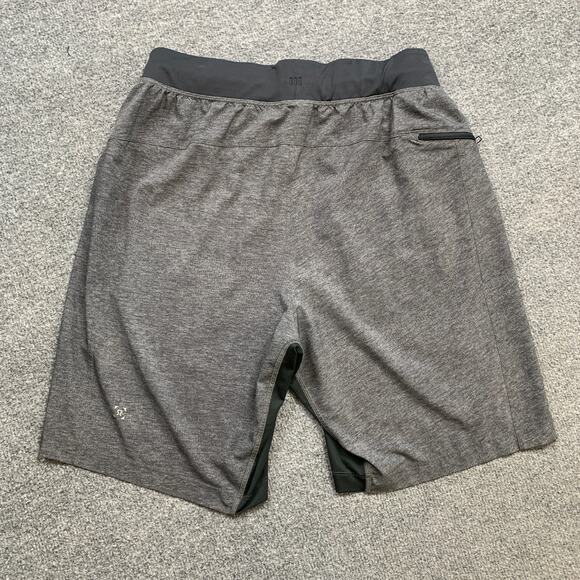 Lululemon Shorts Mens M Medium Grey THE Linerless Stretch Workout Exercise Train - Picture 9 of 14